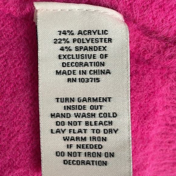 Nanette Lepore Pink Fuzzy Cardigan - Picture 6 of 6